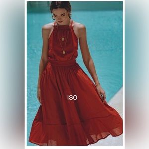 ISO Aura the label Andaman Dress in red